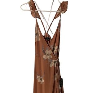 Lulus maxi wrap dress - NWT